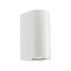 Nordlux Canto Maxi 2 - applique murale extérieure - 8,7 x 17 cm - IP44 - blanc