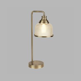 Searchlight Bistro II - lampe à poser - 15 x 45 cm - laiton antique