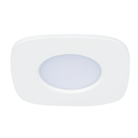 Lutec Rina - spot encastré - Lutec Connect - 95 x 95 x 50 cm, taille d'encastrement Ø 76 cm - 7,7W LED inclus - IP65 - fonction de gradation et couleur de lumière réglable via app - RGB+W - blanc