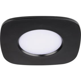 Lutec Rina - spot encastré - Lutec Connect - 95 x 95 x 50 cm, taille d'encastrement Ø 76 cm - 7,7W LED inclus - IP65 - fonction dimming et couleur de lumière réglable via app - RGB+W - noir
