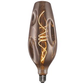Daylight Italia Ampoule LED Bumped Bottle - Ø 11 x 30,7 cm - E27 - 5W dimmable - 1800K - fumée