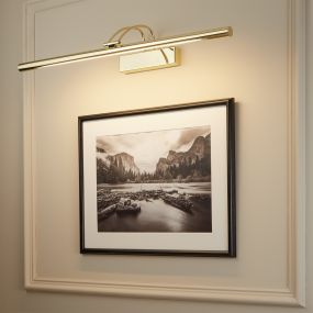 Searchlight LED Picture Lights - applique murale avec interrupteur - 68 x 11,5 cm - 13W LED inclus - laiton poli