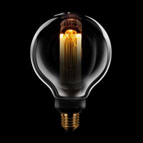 ETH Globe LED Filament - Ø 9,5 cm - E27 - 3 niveaux de gradation - 5W - 1800K - fumé et transparent