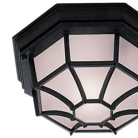 Searchlight Outdoor - plafonnier extérieur - 27 x 27 x 13 cm - IP54 - noir