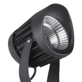 Nova Luce North - spot au sol - Ø 12 x 18 cm - 20W LED inclus - IP65 - noir