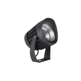 Nova Luce North - spot au sol - Ø 12 x 18 cm - 20W LED inclus - IP65 - noir
