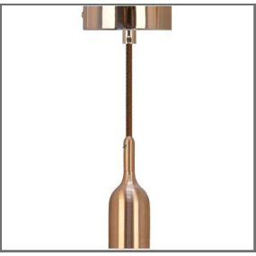 Daylight Italia Lusso Bell - lampe suspendue - Ø 10 x 158 cm - cuivre brossé