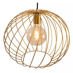 Lucide Danza - lampe suspendue - Ø 40 x 165 cm - or