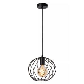 Lucide Danza - lampe suspendue - Ø 25 x 150 cm - noir