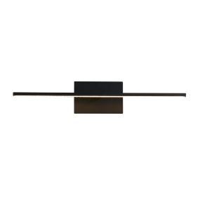 Searchlight Amalfi - applique murale - 61 x 8 cm - 10W LED inclus - IP44 - noir mat