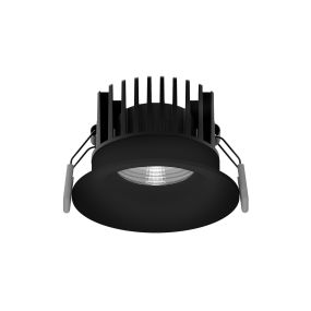 Nova Luce Blade - spot à encastrer - Ø 85 mm, Ø 80 mm à encastrer - 12W LED inclus - IP65 - noir