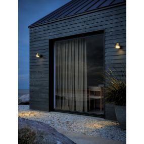 Nordlux Aleria - applique d'extérieur - 14,7 x 11,5 x 11,3 cm - IP44 - laiton
