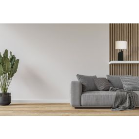 Searchlight Perth - lampe à poser - Ø 38 x 65 cm - noir et blanc mat