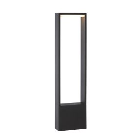 Lucide Goa - lampe de jardin - 15 x 6 x 60 cm - 6,5W LED inclus - IP54 - anthracite