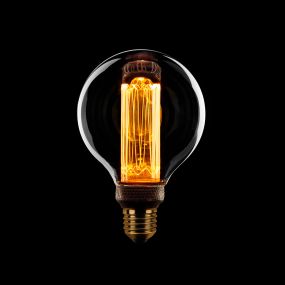ETH LED Filament Globe - Ø 8 cm - E27 - 5W dimmable - 2000K - transparent