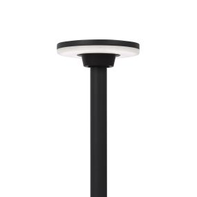 Nova Luce Suite - lampe de jardin - Ø 18 x 60 cm - 12W LED inclus - IP54 - noir