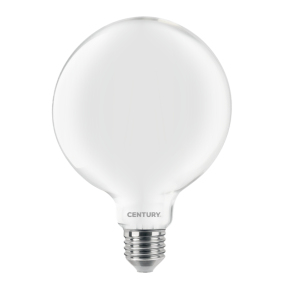 Century Italia Lampe à filament LED - Ø 9,5 x 14 cm - E27 - 8W non-dimmersible - 3000K - opale
