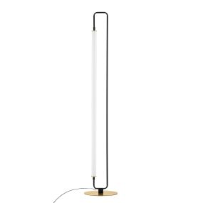 Nova Luce Wetro - lampadaire - 28 x 150 cm - 32W LED inclus - noir mat et or