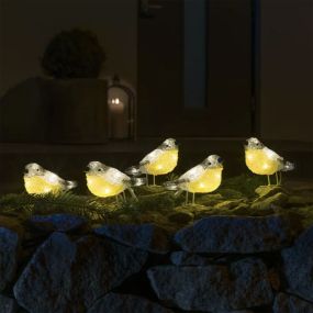 Konstsmide Lumières de Noël - oiseaux - 10 x 16 x 500 cm - IP44 - transparent