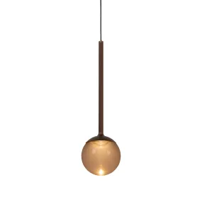 Lucide Calina - suspension - Ø 9,9 x 169,7 cm - LED dimmable 7W incluse - couleur de lumière réglable - café