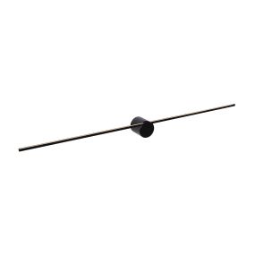 Lucide Mizar - applique murale - 90 x 7,2 x 6,5 cm - 10W LED inclus - IP44 - noir