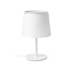 Faro Savoy - lampe à poser - Ø 32 x 51 cm - blanc
