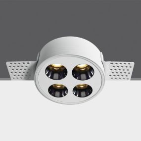 ONE Light Trimless Mirror Range - spot à encastrer - Ø 77 mm, Ø 78 mm à encastrer - 10W LED inclus - blanc