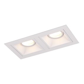 Maxlight Hit - spot encastré 2L - 215 x 115 mm, 195 x 95 mm format encastré - blanc