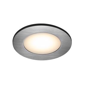 Nordlux Leonis - set de 3 - Ø 85 mm, Ø 68 mm encastrable - 4,5W LED inclus - IP65 - nickel