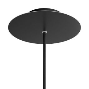 Creative Cables - Rose-One Rosace de plafond ronde pour 1 point lumineux - Ø 20 x 3,5 cm - noir