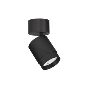 Nova Luce Spectre - spot en saillie - Ø 6,5 x 12 cm - 10W LED inclus - faisceau réglable - noir