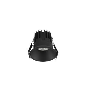 Nova Luce Luela - spot encastré - Ø 85 mm - taille d'encastrement 75 mm - 13W LED inclus - noir - 3000K