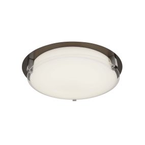 Searchlight Edinburgh - plafonnier - Ø 36 x 8 cm - 18W LED inclus - brun