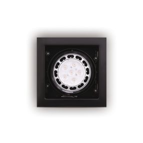 Maxlight Matrix - spot encastrable 1L - 185 x 185 mm, 150 x 150 mm encastrable - noir