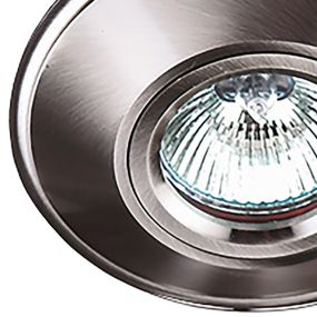 Maxlight Technical Spot H0028 - spot encastré 1L - Ø 95 mm, Ø 75 mm encastré - nickel satiné