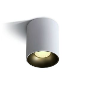 ONE Light Retro Dark Light Cylinders - spot en saillie 1L - Ø 7,3 x 10 cm - 12W LED inclus - blanc