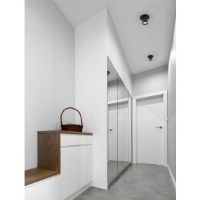 Nova Luce Naruto - spot à encastrer - Ø 90 mm à encastrer - 15W LED inclus - noir - couleur de lumière blanc chaud