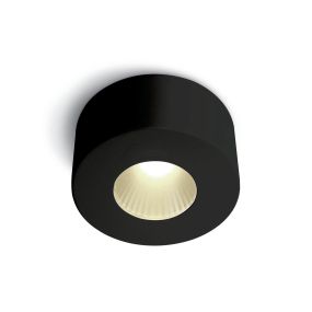 ONE Light LED Fashion Cylinders - spot en saillie 1L - Ø 7,95 x 4 cm - 7W LED dimmable inclus - noir