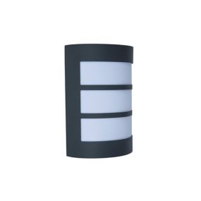 Lutec Nila - applique d'extérieur - 16 x 10 x 22 cm - IP44 - gris