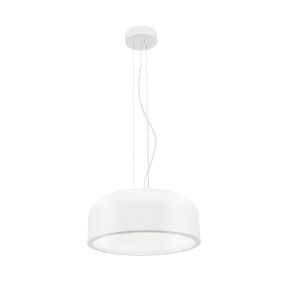 Nova Luce Perleto - lampe suspendue - Ø 35 x 133 cm - blanc