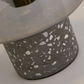 Searchlight Vessel - lampe à poser - Ø 20 x 28 cm - verre fumé et noir