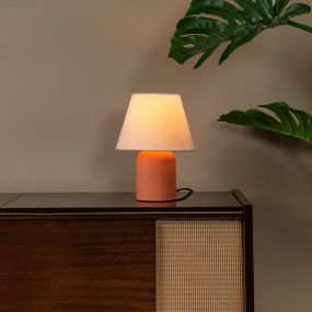 Lucide Macia - lampe à poser - Ø 20 x 27 cm - terre cuite