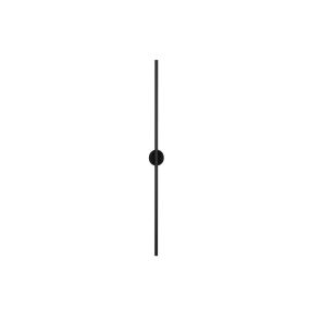 Nova Luce Cretel - applique murale - 90 x 8,3 x 1,5 cm - 15W LED inclus - IP44 - noir