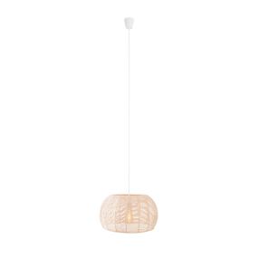 Maxlight Praslin - lampe suspendue - Ø 39 x 165 cm - blanc