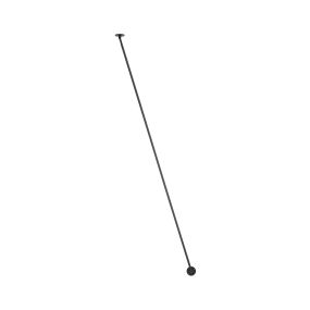 Nova Luce Sima - applique murale - Ø 8 x 216 cm - 30W LED inclus - noir mat