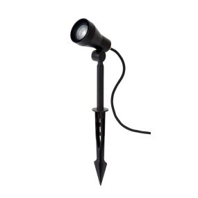 Lucide Spike - spot au sol sur pic - 6,5 x 10,8 x 42 cm - 5W LED inclus - IP54 - noir