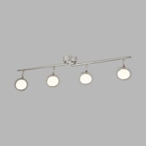 Searchlight Languna - spot en saillie 4L - 78 x 9 x 17 cm - 4 x 5W LED dimmable inclus - chrome