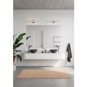 Nordlux Tinia 60 - lampe murale - 60 x 10 x 14 cm - 3 niveaux de gradation - 24W LED inclus - IP44 - noir