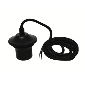 Artdelight suspension sans plaque de plafond -Ø 9 x 150 cm - noir