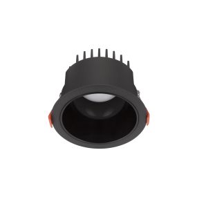Nova Luce Luela - spot encastré - Ø 11,5 cm - taille encastrée Ø 10,5cm - 20W LED inclus - noir
